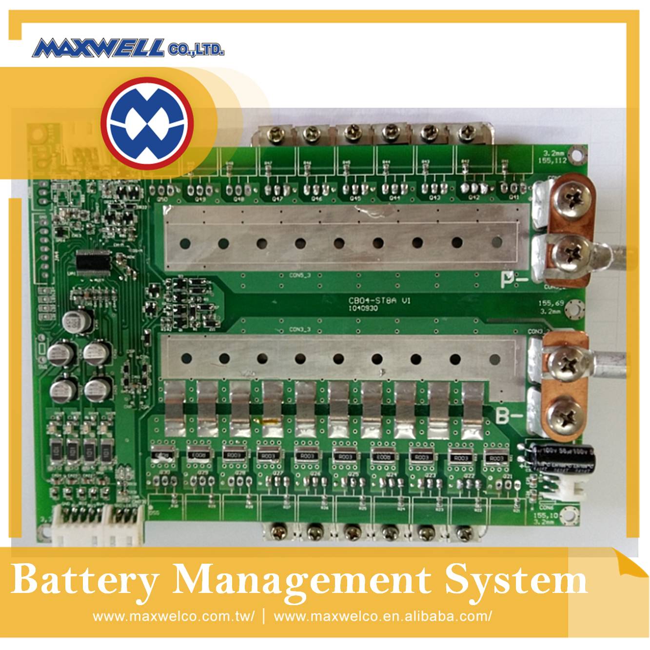 4S / 12V / 60A  LiFePO4 battery BMS