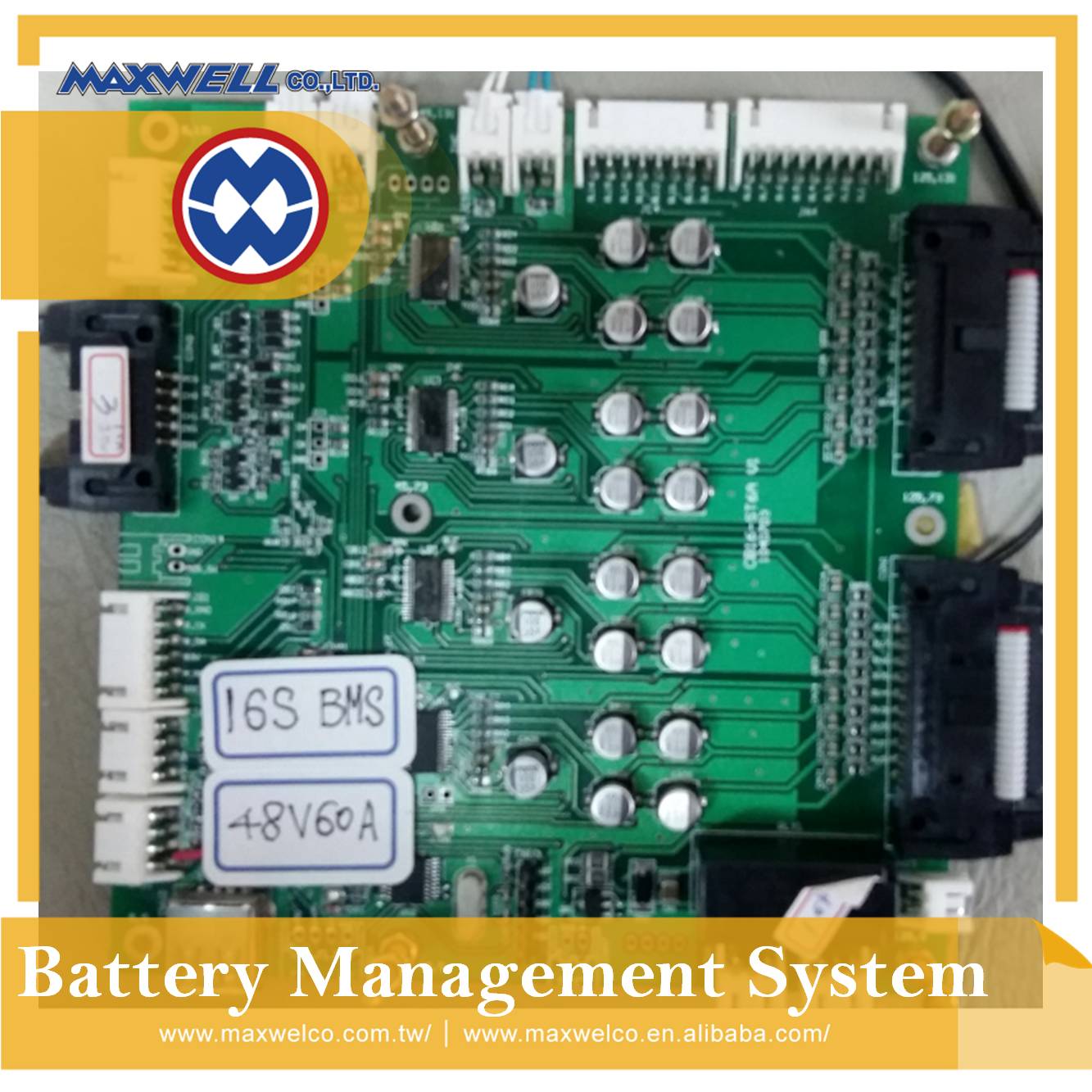 16S / 48V / 120A  LiFePO4 battery Multi-module BMS